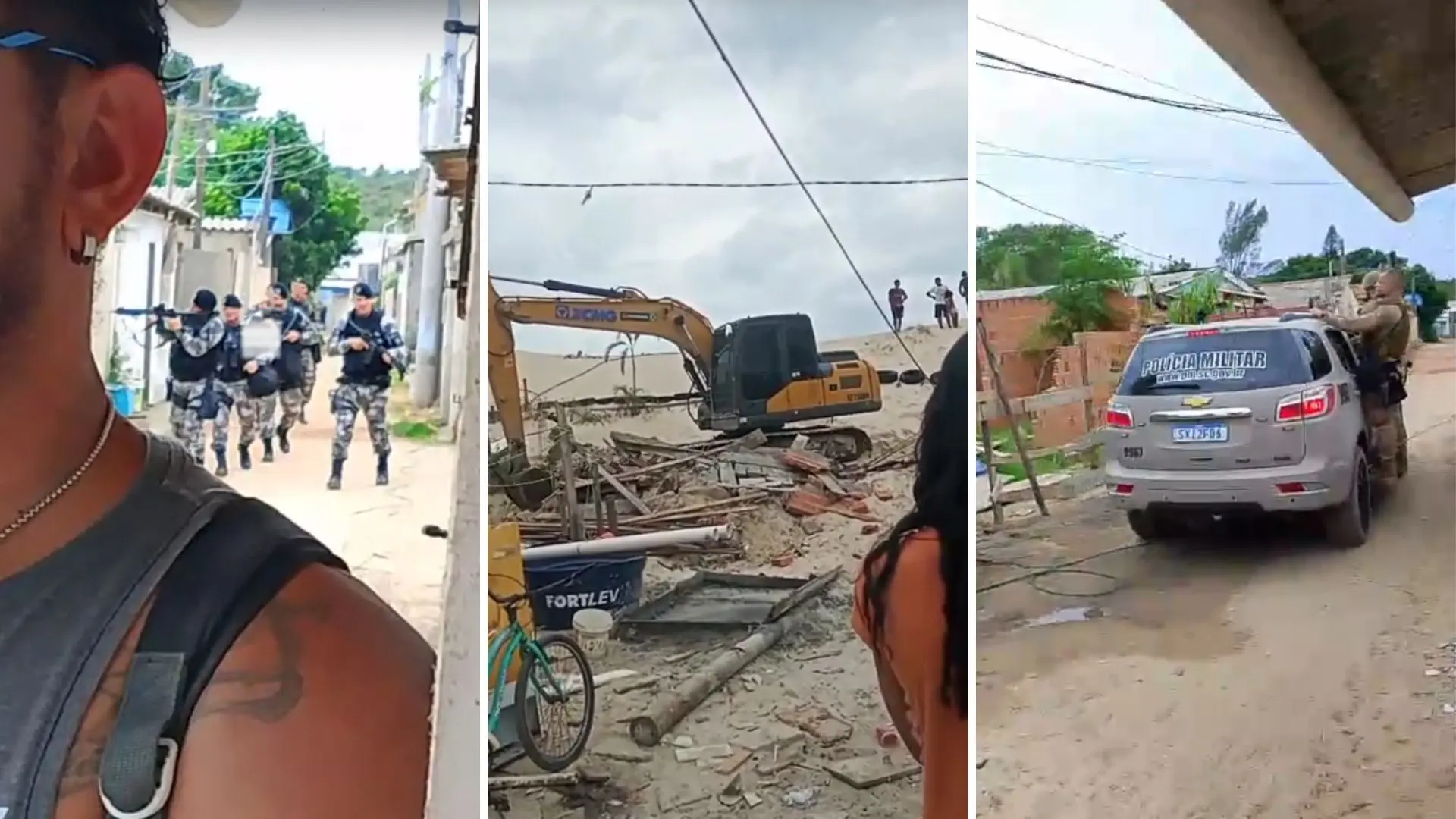 PMSC sitia comunidade e ameaça moradores em Florianópolis